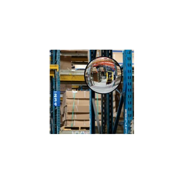 Round Acrylic Convex Mirror Indoor 18 Dia. 160 Degree Viewing Angle